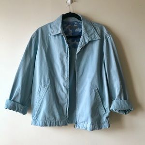✨Sky Blue Collared Jacket Thrifted in Italy✨